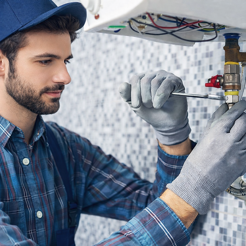 Fontanero profesional de Fontanería ND trabajando en Fuengirola